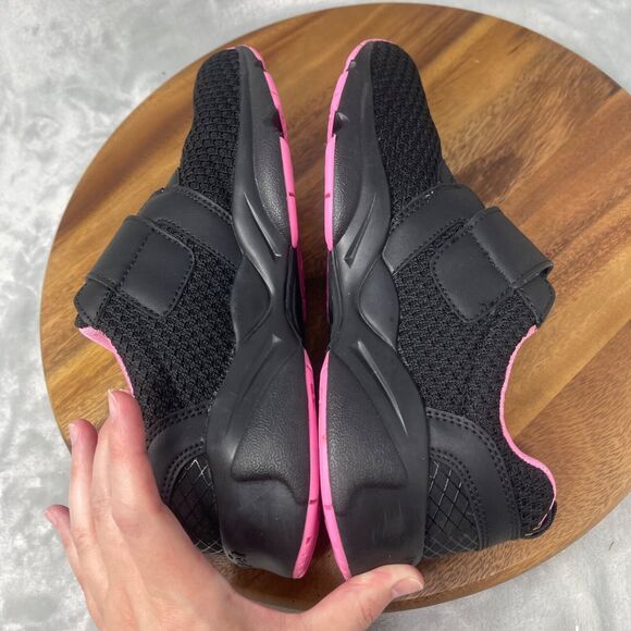 Propet Stability X Strap Womens Sneaker 8.5N (AA) Black Pink Hook & Loop WAA033M - Picture 9 of 15